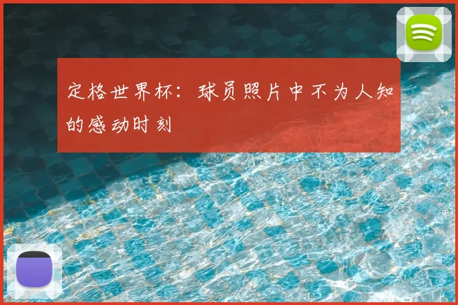 定格世界杯:球员照片中不为人知的感动时刻