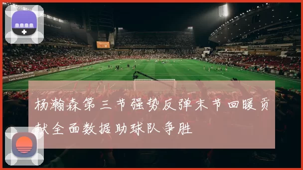 杨瀚森第三节强势反弹末节回暖贡献全面数据助球队争胜